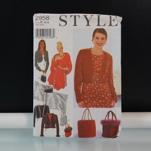 STYLE 2958 Jacket and Bag Sewing Pattern - Picture 1 of 4